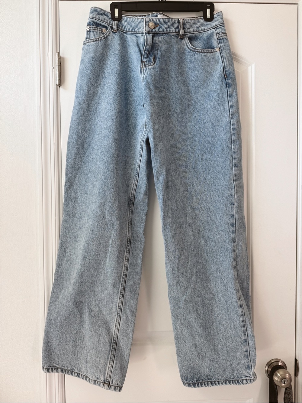 Princess Polly, Low Rise Baggy Light Blue Wide-Leg Women’s Jeans